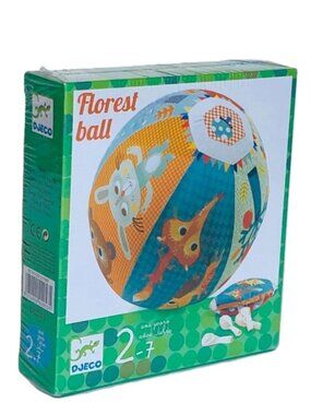 New Sealed Djeco  Fabric Cover Ball for 2 Years +